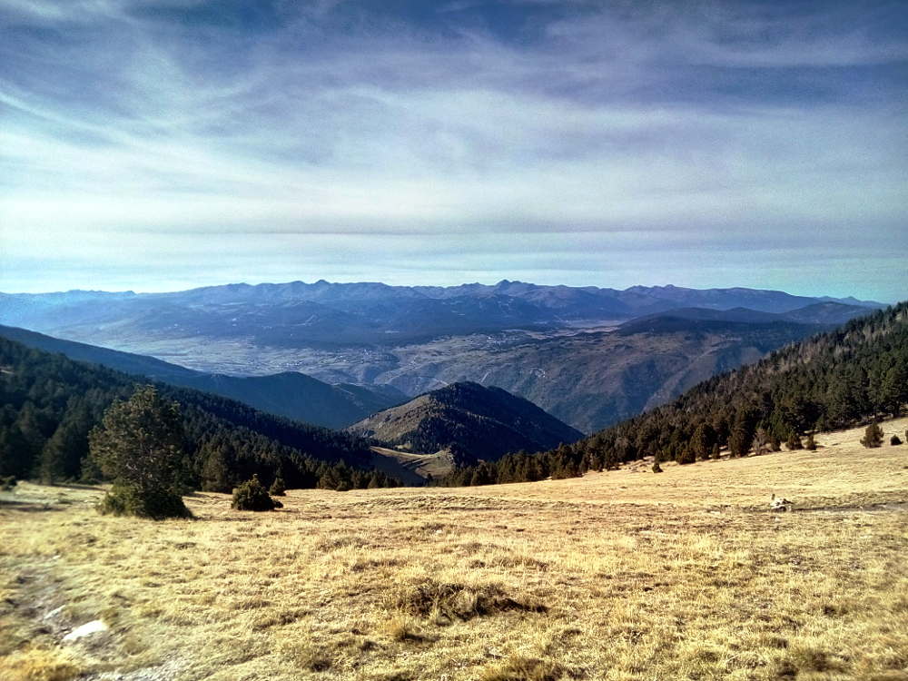 looking north from col